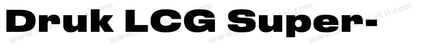 Druk LCG Super字体转换